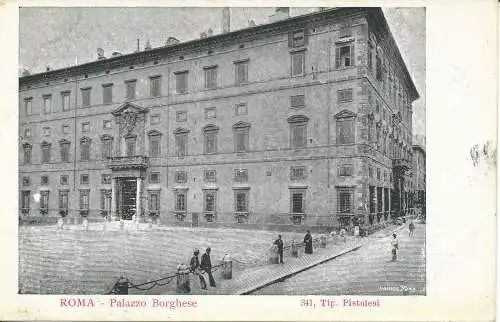 PC39910 Rom. Palazzo Borghese. B. Hopkins