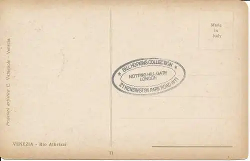 PC38014 Venedig. Rio Albrizzi. C. Varagnolo. B. Hopkins