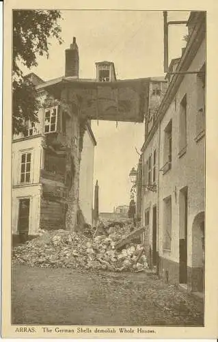 PC38039 Abras. Die deutschen Muscheln zerstören ganze Häuser. B. Hopkins