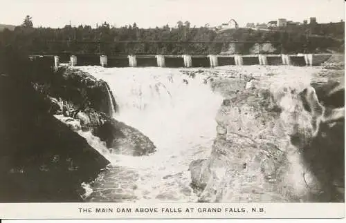 PC39625 Der Hauptdamm oberhalb der Wasserfälle bei Grand Falls. Nr. B