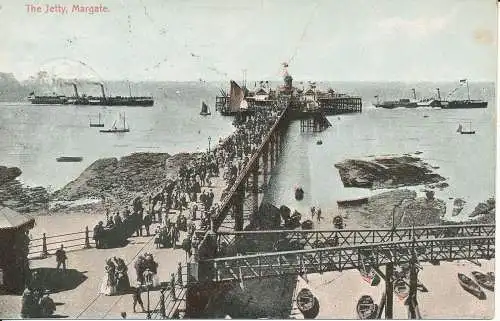 PC36087 The Jetty. Margate. 1913