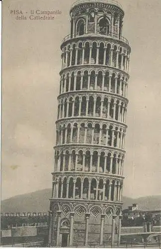 PC38957 Pisa. Der Glockenturm der Kathedrale. S. Vallerini