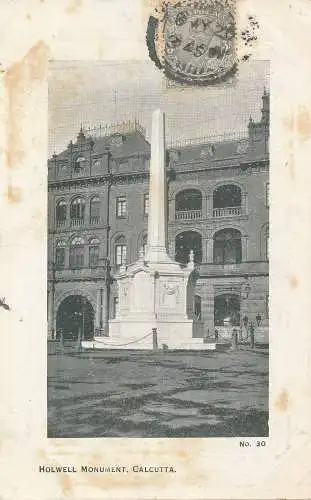 PC38129 Holwell Monument. Kalkutta. Nr. 30