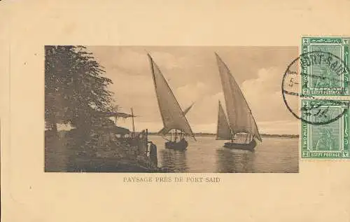 PC38224 Landschaft in der Nähe von Port Said. 1914