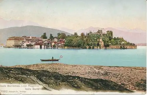 PC39918 Borromäische Inseln. Lago Maggiore. Isola Bella. Fototypie. Nr. 7592. 1910. B