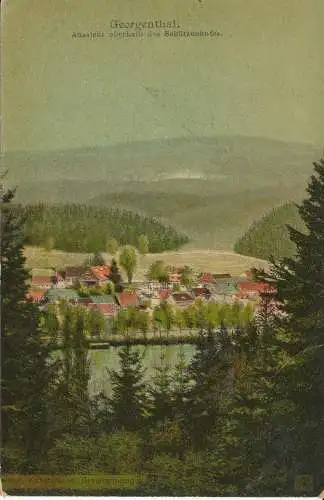 PC38274 Georgenthal. Aussicht Oberhalb des Schutzhofs. 1909. B. Hopkins