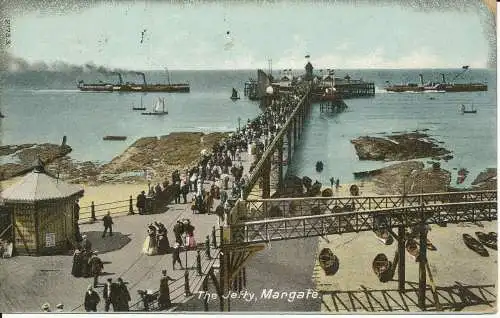 PC36088 The Jetty. Margate. Hartmann. 1909