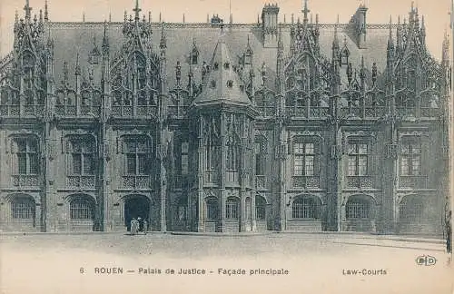 PC39842 Rouen. Justizpalast. Hauptfassade. Gerichte. Marcel Raitre