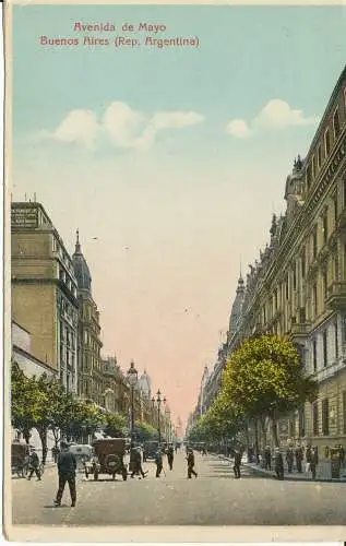 PC38230 Avenida de Mayo. Buenos Aires. Rep. Argentinien. Nr. 125. B. Hopkins