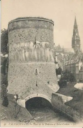 PC39582 Valenciennes. Turm des Dodenne und Saint Cordon. LL. Nr. 88