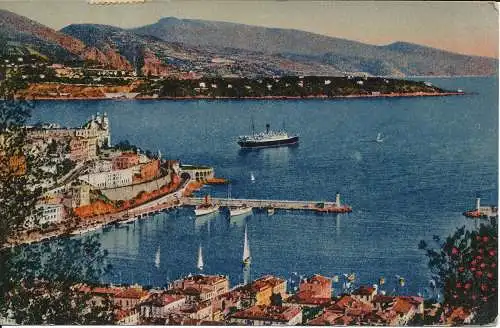 PC39071 Monte Carlo und Cap Martin. Photomechanik. Nr. 91. 1945