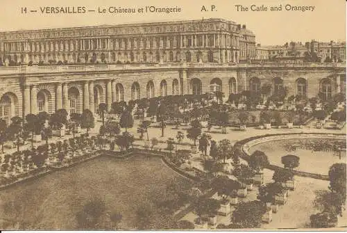 PC39130 Versailles. Das Schloss und die Orangerie. A. Papeghin. Nr. 14