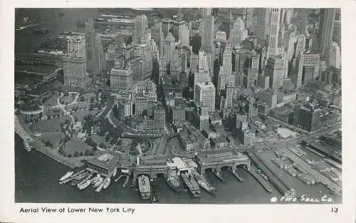 PC40378 Luftaufnahme nach Lower New York City. Siegel Co. 1949