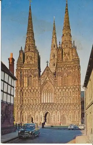 PC36144 Die Kathedrale. Lichfield. Nr. PT17127. 1973