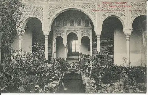 PC39704 Granada. Generalife. Porträtgalerie. A. Linares. Nr. 38. B. Hopkins