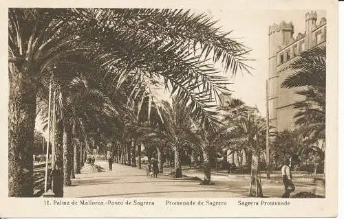 PC39860 Palma de Mallorca. Segrera Promenade. L. Roisin. B. Hopkins