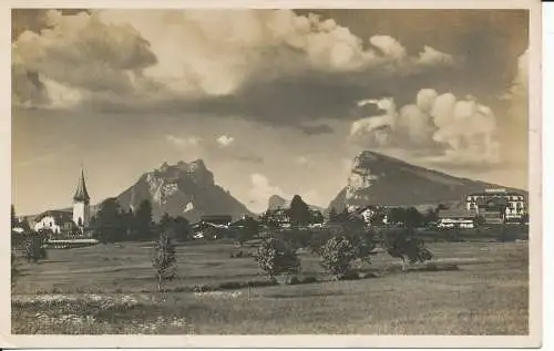 PC40199 Aus Aeschi. Landschaft. Wafler Wyss. 1927. B. Hopkins