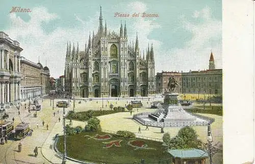 PC40461 Mailand. Piazza del Duomo. B. Hopkins