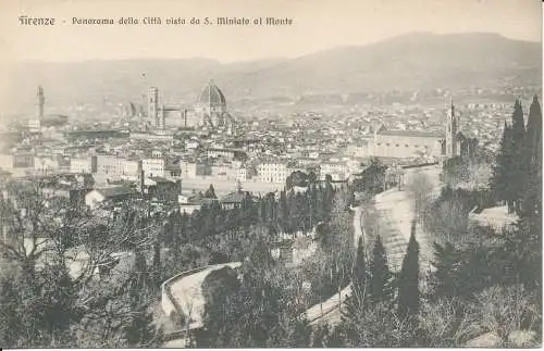 PC40117 Florenz. Panorama der Stadt von S. Miniato bis zum Berg gesehen. B. Hopkins