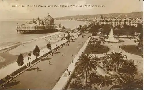 PC39140 Schön. Die Promenade des Anglais und der Palais de la Jetee. Levy und Neurdei