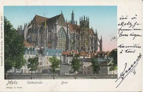 PC3959 Metz. Kathedrale. Dom. Karl Braun. H. Prillot. 1903. B. Hopkins