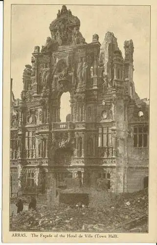 PC38031 Abras. Die Fassade des Rathauses. Rathaus. B. Hopkins