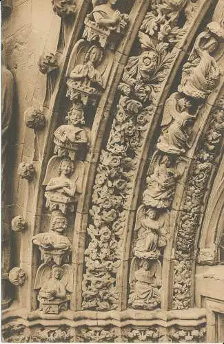 PC40536 Basler Münster. Skulpturen des Hochgotischen Fassadenportals. I. Münster