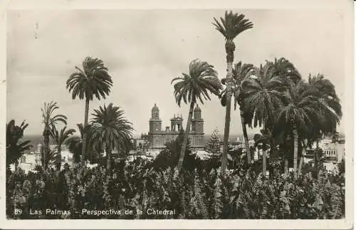 PC38211 Las Palmas. Aussicht auf den Dom. 1937. B. Hopkins