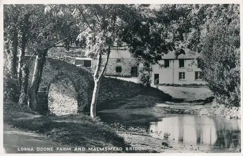 PC36238 Lorna Doone Farm und Malmsmead Brücke. H. Tempest