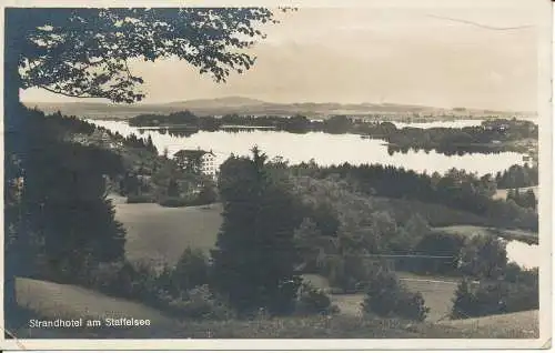 PC38276 Strandhotel am Staffelsee. H. Sting. 1930. B. Hopkins