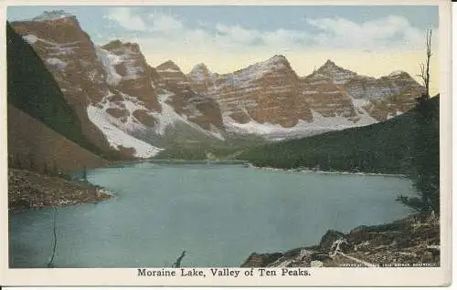 PC39396 Moraine Lake. Valley of Ten Peaks. Oktochrom. Nr. 42573