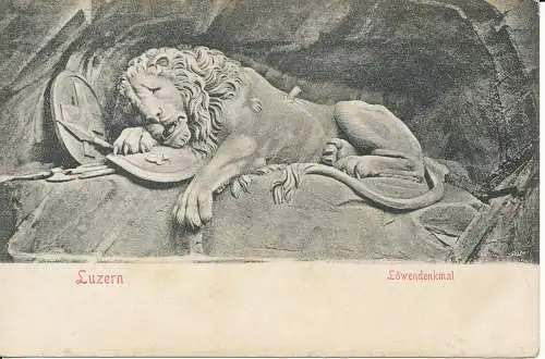 PC40069 Luzern. Lowendenkmal. F. Voege. B. Hopkins