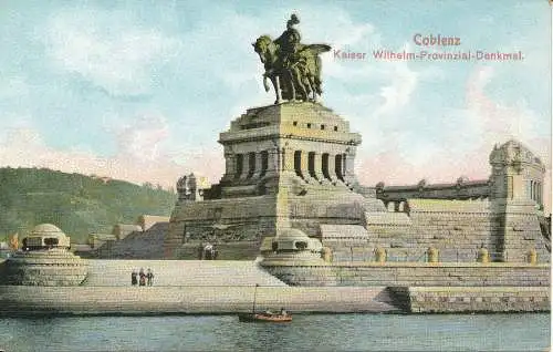 PC40380 Koblenz. Kaiser Wilhelm Provinzdenkmal. Victor Ullmann. B. Hopkins