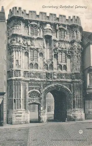 PC38336 Canterbury Cathedral Gateway. 1906