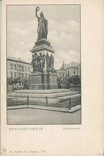 PC40541 Braunschweig. Siegesdenkmal. Dr. Trenkler. Nr. 1210. B. Hopkins