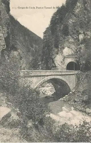 PC39584 Gorges de l Arly. Brücke und Tunnel von Metrau. Nr. 115