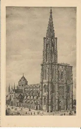 PC38156 Straßburg. Die Kathedrale. Felix Luib. Nr. 1. B. Hopkins