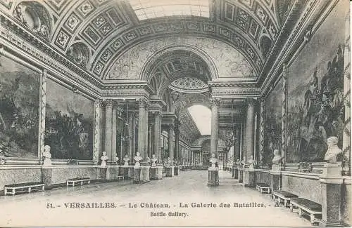 PC38161 Versailles. Battle Gallery. E. Papeghin. Nr. 51. B. Hopkins