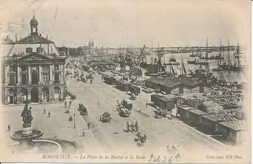 PC38316 Bordeaux. Börsenplatz und Rade. ND. Nr. 4. 1903. B. Hopkins