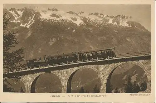 PC39272 Chamonix. Chemin de Fer du Montanvert. F. Monnier