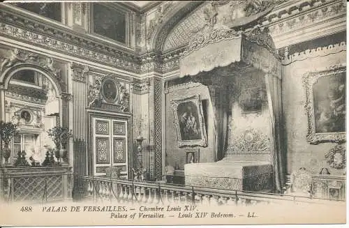 PC39466 Schloss Versailles. Schlafzimmer Ludwigs XIV. Levy Fils. Nr. 488