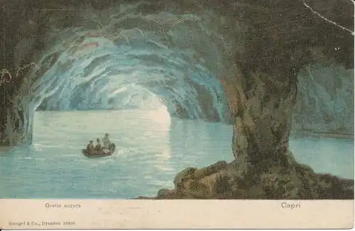 PC40473 Blaue Grotte. Capri. Stengel. B. Hopkins