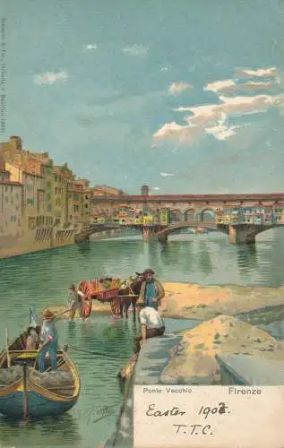 PC41341 Alte Brücke. Florenz. B. Hopkins