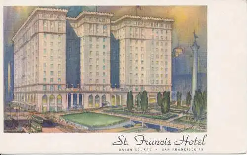 PC40310 St. Francis Hotel. Union Square. 1947