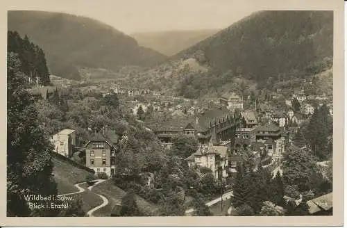 PC40160 Wildbad i.Schw. Blick i. Enztal. Dr. Sommer. RP. B. Hopkins