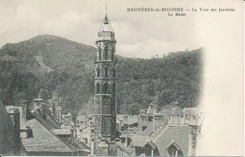 PC38182 Bagneres de Bigorre. Der Turm der Jakobiner Le Bedat. B. Hopkins