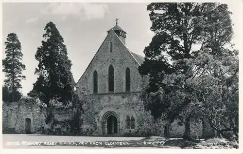 PC41547 Beaulieu Abbey Church. Blick von Kreuzgängen. Judges Ltd. Nr. 28978