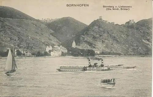 PC38401 Bornhofen. Sternberg u. Liebenstein. Dr. Buomberger. B. Hopkins