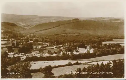 PC41856 Buckfast Abbey und Dartmoor. Valentinstag. Nr. 216593. RP