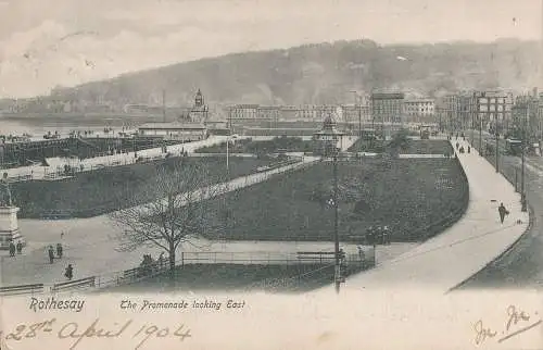 PC41782 Rothesay. Die Promenade blickt nach Osten. Kaledonien. 1904